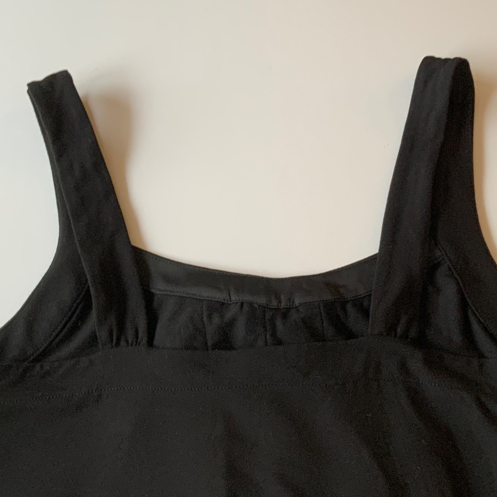 WHBM Black Ruffle Front Tank Top - Picture 7 of 8